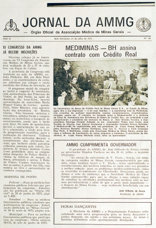 Jornal da Associação Médica de Minas Gerais – 31.07.1972