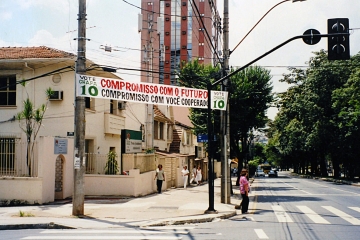 As ruas foram palco da campanha para as eleições da Unimed-BH – 1998