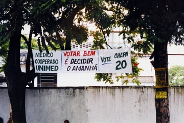 As ruas foram palco da campanha para as eleições da Unimed-BH – 1998