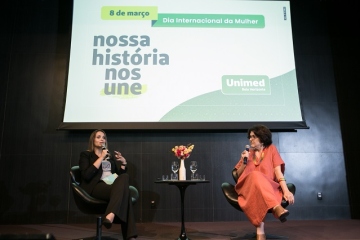 21.03.2024 - Unimed-BH Convida - Como parte das comemorações pelo Dia da Mulher, a Unimed-BH promoveu um momento de troca e reflexão com a live “O cuidado e a contribuição feminina”, em parceria com a Think Eva, empresa especializada em consultoria de gênero - Espaço de Eventos Unimed-BH.